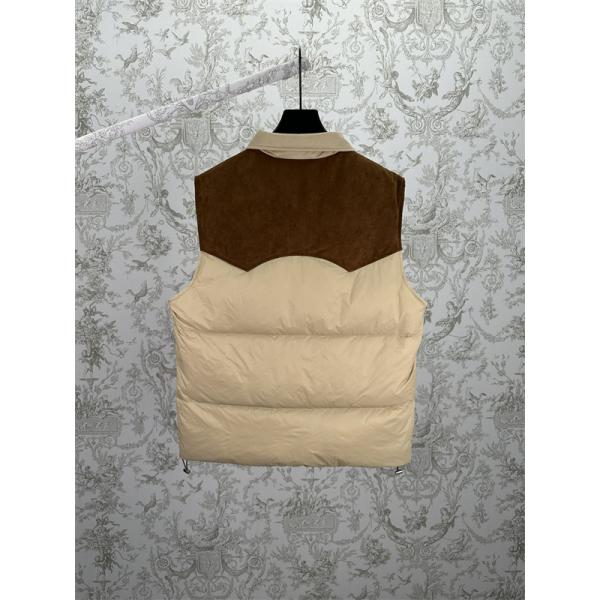 秋冬 すっきり ベージュ MIUMIU ミュウミュウ コピー ダウンベスト 軽快 入手困難