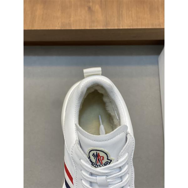 MONCLER 激安 Promyx Space ハイカットスニーカー メンズ レディース 羊毛ライニング 厚底 レザースニーカー 撞色デザイン