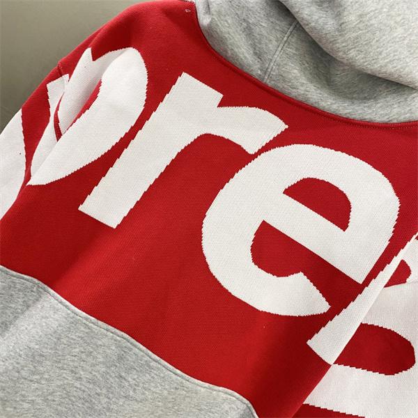 2025秋冬 グレー 配色 定番 ストリート おしゃれ SUPREME シュプリーム コピー パーカー