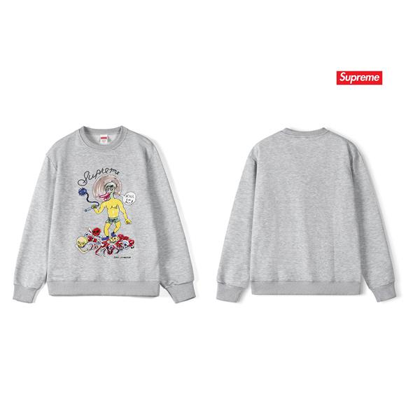 秋冬 防寒 ブラック 希少 プリント SUPREME シュプリーム スーパーコピー スウェット
