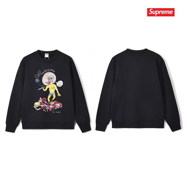 秋冬 防寒 ブラック 希少 プリント SUPREME シュプリーム スーパーコピー スウェット