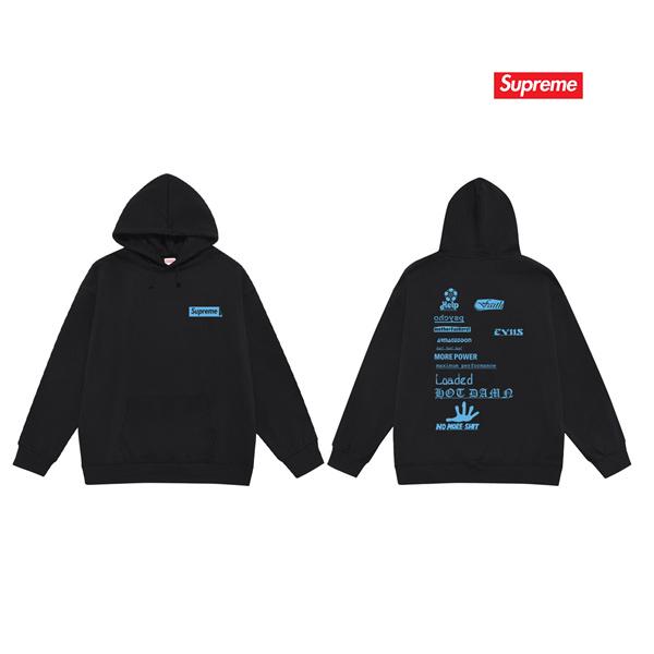 2025秋冬 厚地 ブラック 話題作 バックプリント SUPREME シュプリーム 偽物 パーカー