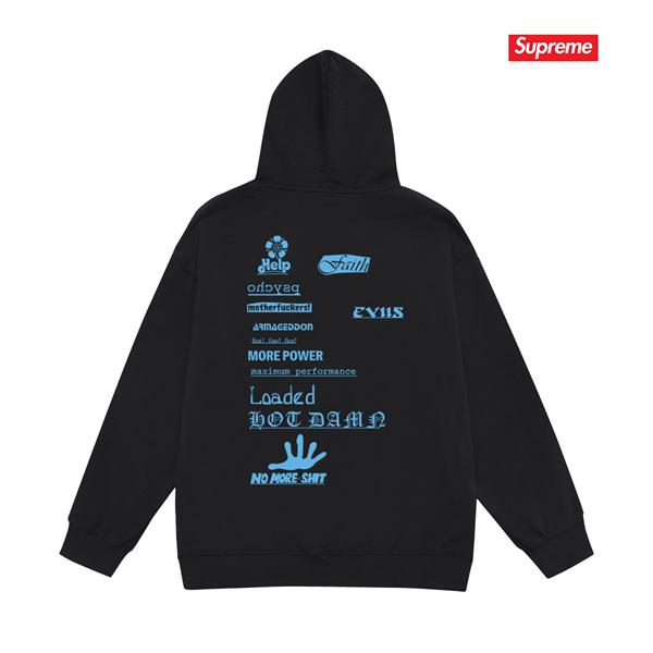 2025秋冬 厚地 ブラック 話題作 バックプリント SUPREME シュプリーム 偽物 パーカー