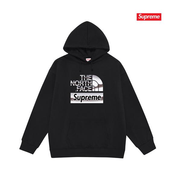 秋冬 裏起毛 ブラック コラボ注目 パーカー SUPREME シュプリーム スーパーコピー