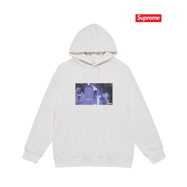 SUPREME シュプリーム コピー 秋冬定番 起毛 ホワイト 人気集中 フォト パーカー