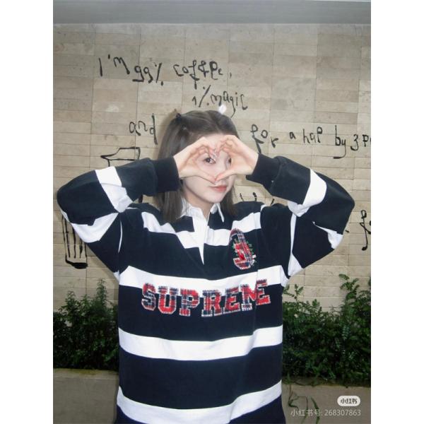 高品質 トレンド ボーダー 定番 人気爆発 SUPREME シュプリーム コピー 長袖ｔシャツ