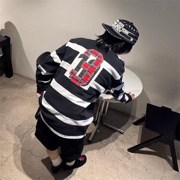 高品質 トレンド ボーダー 定番 人気爆発 SUPREME シュプリーム コピー 長袖ｔシャツ