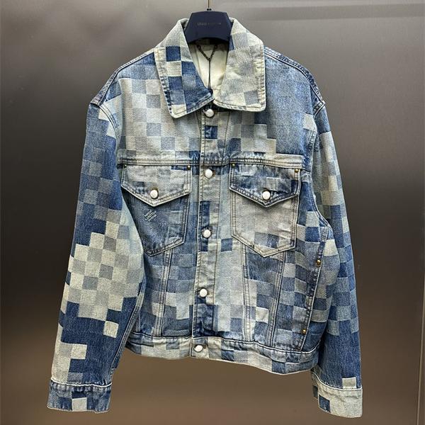 オーバーサイズ デニムジャケット ユニセックス トレンド LOUIS VUITTON ルイヴィトン コピー
