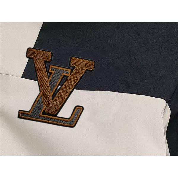 ミニマル中綿 LOUIS VUITTON ルイヴィトン コピー ジャケット ブラック ワンポイント 大人モード