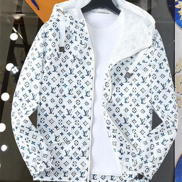 2025秋冬 総柄プリント LOUIS VUITTON ルイヴィトン コピー ジャケット ホワイト 着心地 