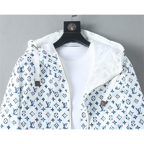 2025秋冬 総柄プリント LOUIS VUITTON ルイヴィトン コピー ジャケット ホワイト 着心地 