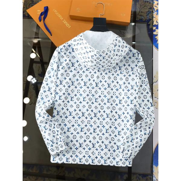 2025秋冬 総柄プリント LOUIS VUITTON ルイヴィトン コピー ジャケット ホワイト 着心地 