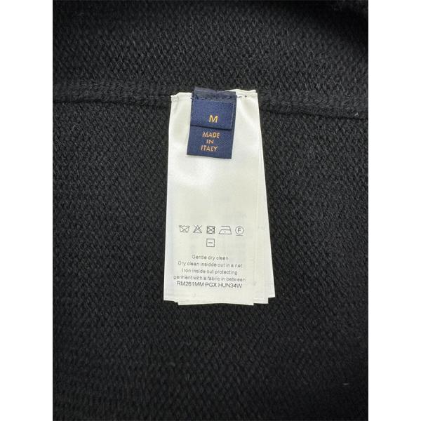 LOUIS VUITTON ルイヴィトン コピー 2025秋冬 エンボス ニットセーター ブラック 落ち着いた