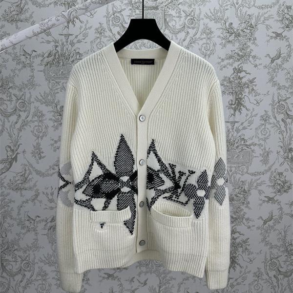 2025秋冬 Vネック ニット LOUIS VUITTON ルイヴィトン 偽物 カーディガン リラックス
