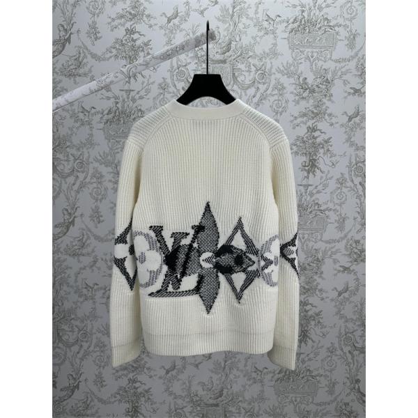 2025秋冬 Vネック ニット LOUIS VUITTON ルイヴィトン 偽物 カーディガン リラックス