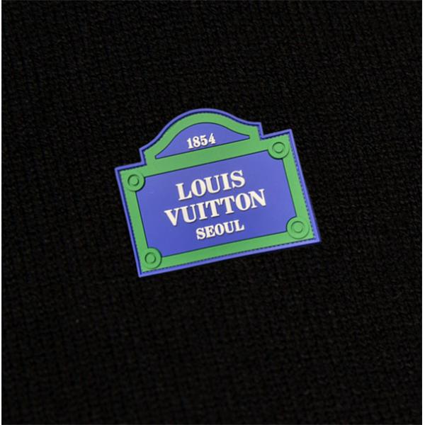 LOUIS VUITTON ルイヴィトン コピー 秋冬コーデ ニット ブラック メンズ クルーネック
