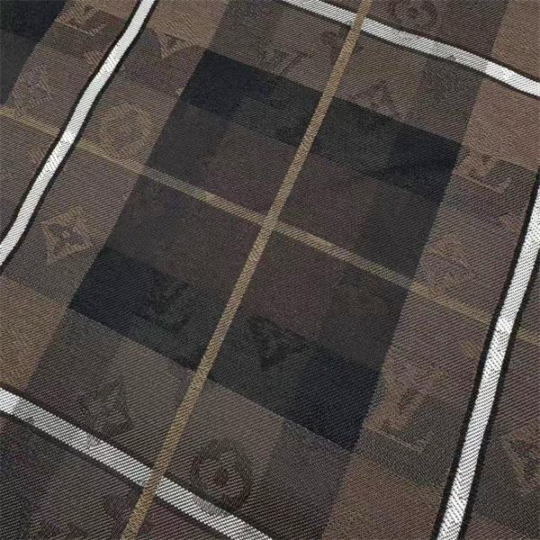 チェック柄 期間限定 ブラウン ジップアップ LOUIS VUITTON ルイヴィトン 偽物 ジャケット