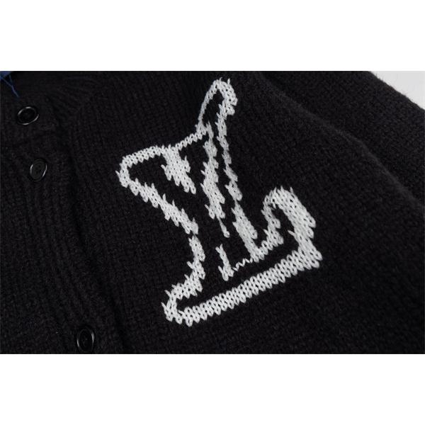 LOUIS VUITTON ルイヴィトン コピー 入手困難 カーディガン ブラック プレミアム品質 メンズ