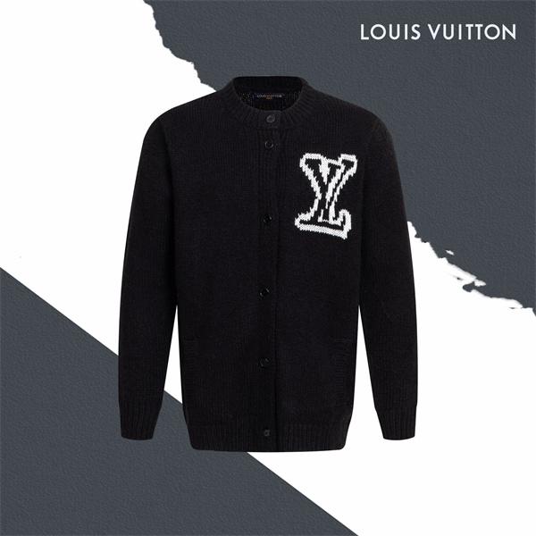 LOUIS VUITTON ルイヴィトン コピー 入手困難 カーディガン ブラック プレミアム品質 メンズ