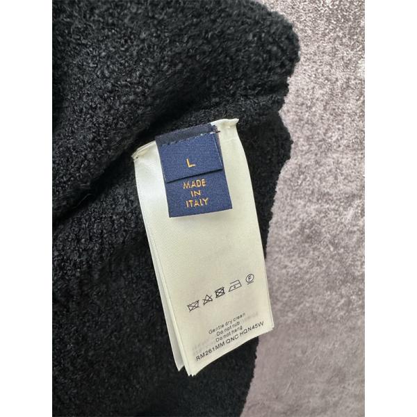 ロゴニット ブラック クルーネック メンズ お洒落 LOUIS VUITTON ルイヴィトン 偽物