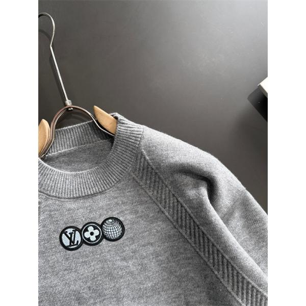 LOUIS VUITTON ルイヴィトン コピー ワンポイント ニット ブラック おすすめ 新登場