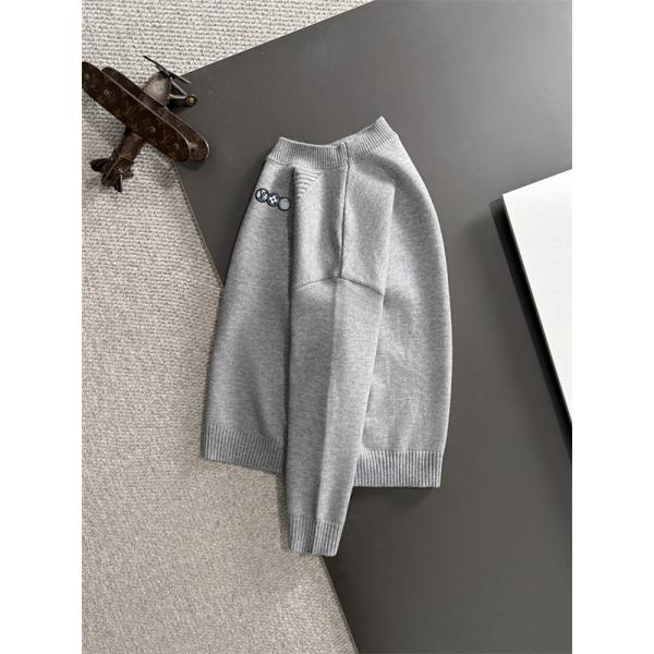 LOUIS VUITTON ルイヴィトン コピー ワンポイント ニット ブラック おすすめ 新登場