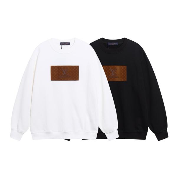 ロゴスウェット LOUIS VUITTON ルイヴィトン コピー ブラック 2025秋冬準備 モード系
