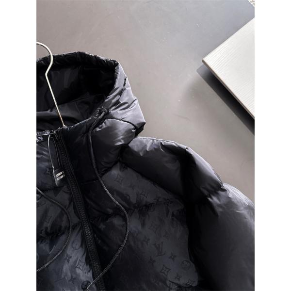 LOUIS VUITTON ルイヴィトン コピー ダウンジャケット カーキ フード付き 注目の新作 上質 