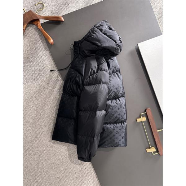 LOUIS VUITTON ルイヴィトン コピー ダウンジャケット カーキ フード付き 注目の新作 上質 