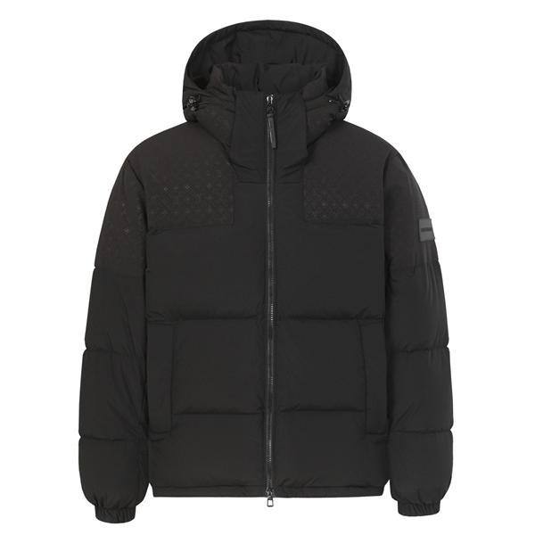  ダウンジャケット ブラック フード付き 防寒 2025秋冬 LOUIS VUITTON ルイヴィトン 偽物