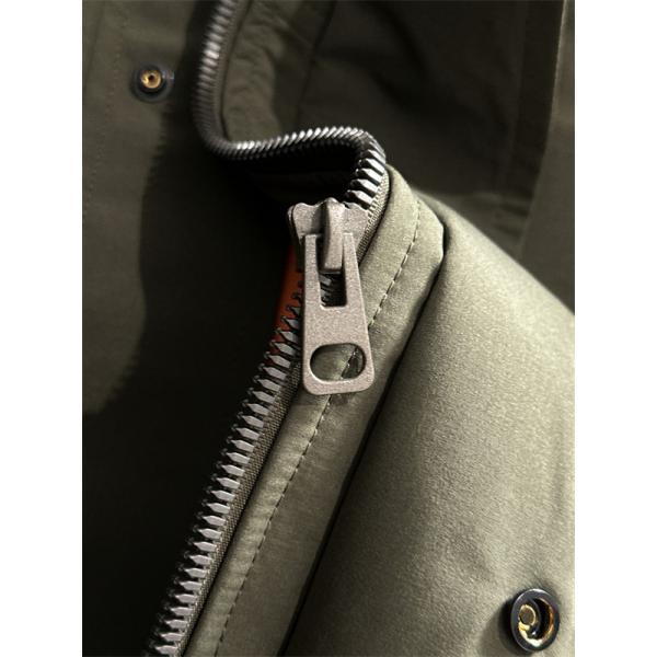 LOUIS VUITTON ルイヴィトン コピー ダウンジャケット カーキ フード付き 中綿 モード系