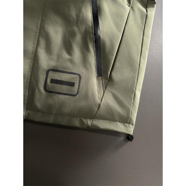 LOUIS VUITTON ルイヴィトン コピー ダウンジャケット カーキ フード付き 中綿 モード系