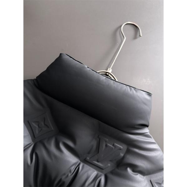  LOUIS VUITTON ルイヴィトン 偽物 ダウンジャケット ブラック ショート丈 メンズ 2025秋冬必須