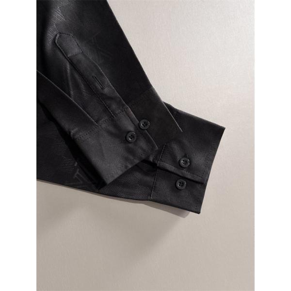 LOUIS VUITTON ルイヴィトン コピー 長袖 シャツ ブラック 無地 メンズ 当店イチオシ