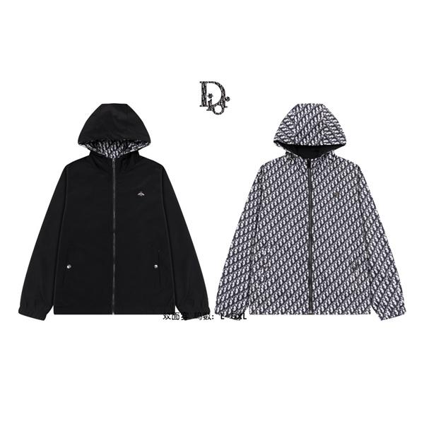 DIOR ディオール コピー 大人気！フードジャケット ブラック ジップアップ 実用的