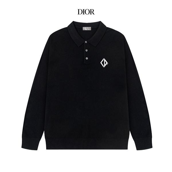 即完売級！長袖 DIOR ディオール コピー ポロニット メンズ 上品 秋冬コーデ
