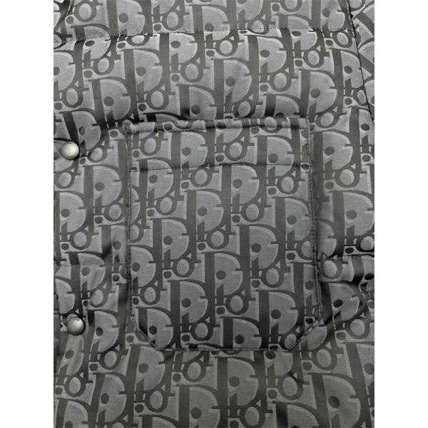 DIOR ディオール コピー 存在感抜群 ダウンジャケット 総柄 ブラック メンズ 保温