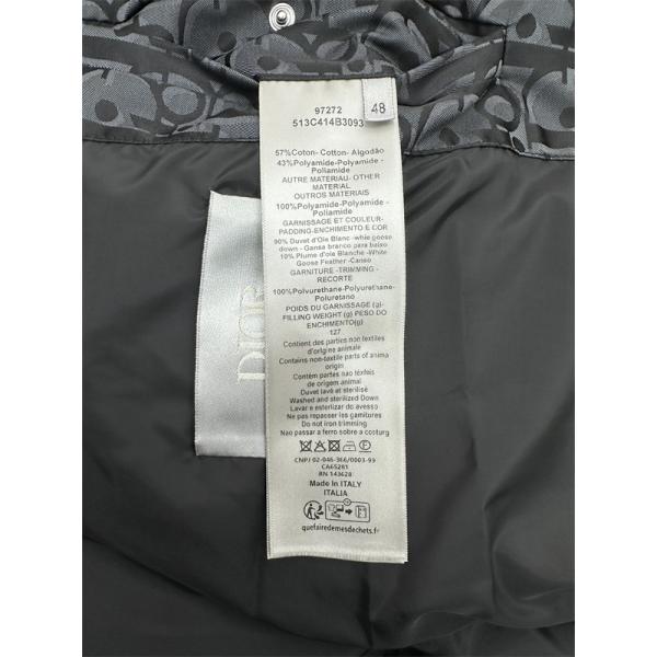 安定 人気 DIOR ディオール コピー ダウンベスト 総柄 ブラック メンズ 2025秋冬