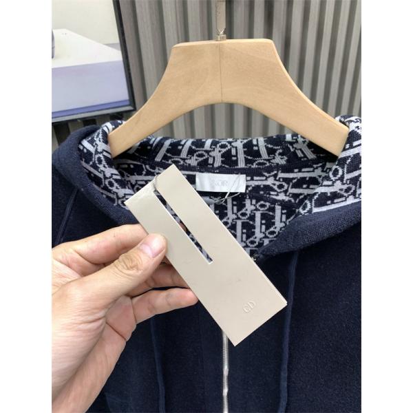 トレンド ジップパーカー ネイビー メンズ モード系 DIOR ディオール コピー
