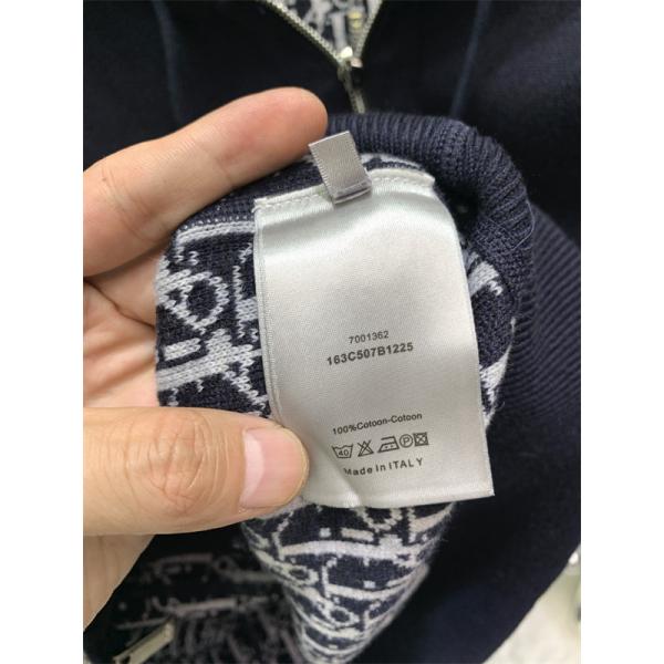 トレンド ジップパーカー ネイビー メンズ モード系 DIOR ディオール コピー