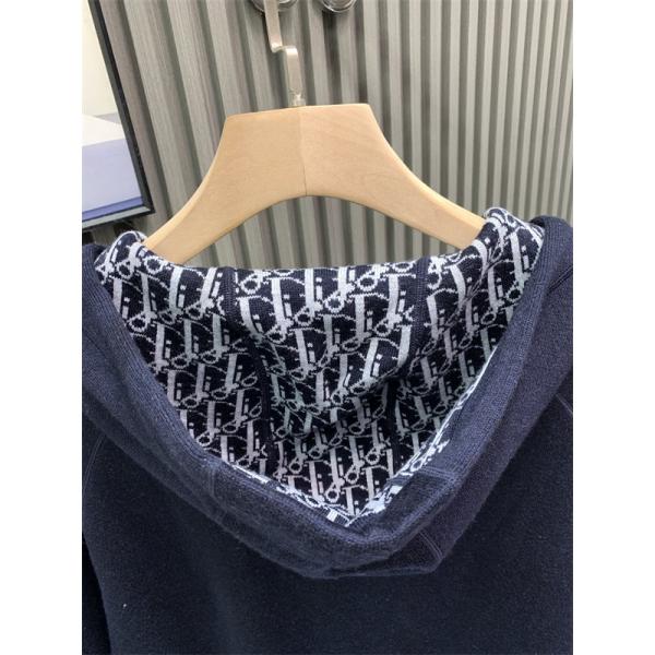 トレンド ジップパーカー ネイビー メンズ モード系 DIOR ディオール コピー