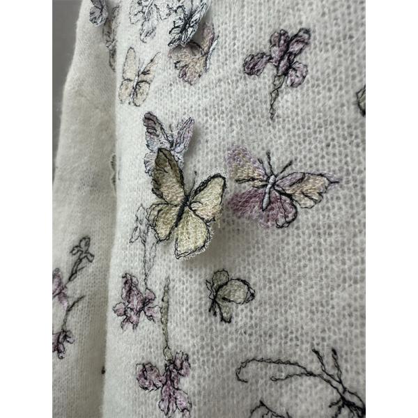 洗練デザイン ニット ホワイト レディース  2025秋冬 華やか DIOR ディオール コピー