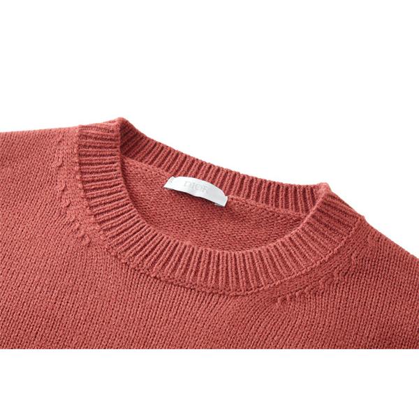  高見え クルーネック DIOR ディオール コピー ニット ピンク 2025秋冬 柔和