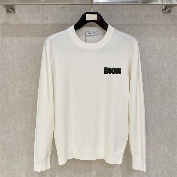 DIOR ディオール コピー 新登場 ニット ホワイト 2025秋冬 洗練 プレミアム