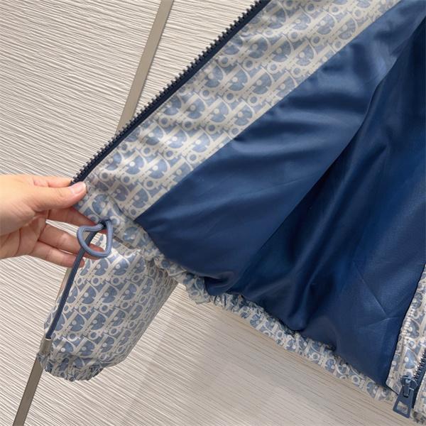 保温性抜群 DIOR ディオール コピー ダウンジャケット 総柄 グレー 2025秋冬必須