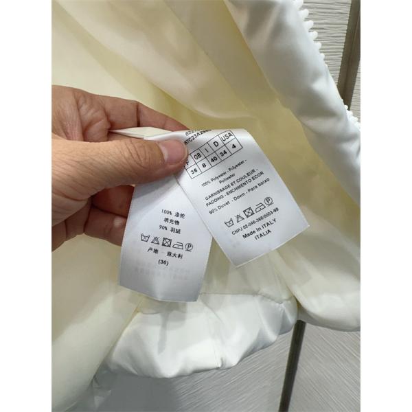 即完売級 DIOR ディオール コピー ダウンジャケット ホワイト レディース 防寒力抜群