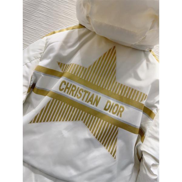 即完売級 DIOR ディオール コピー ダウンジャケット ホワイト レディース 防寒力抜群