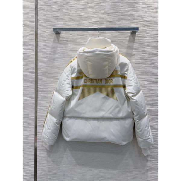 即完売級 DIOR ディオール コピー ダウンジャケット ホワイト レディース 防寒力抜群