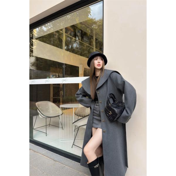 プレミアム コート グレー レディース 洗練 シルエット DIOR ディオール コピー