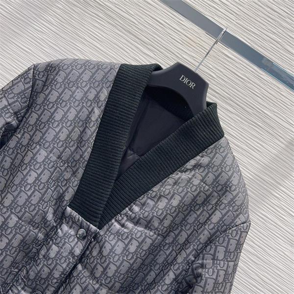 高級感溢れる 中綿ジャケット グレー おすすめ 2025秋冬定番 DIOR ディオール コピー